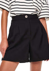 Pieces Neva Wide Shorts, Black
