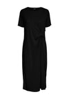 Pieces Anora Knot Detail T-Shirt Dress, Black