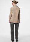 Pieces Bozzy Open Front Loose Blazer, Beige
