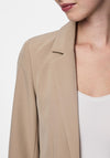 Pieces Bozzy Open Front Loose Blazer, Beige