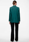 Pieces Bozzy Open Front Loose Blazer, Trekking Green
