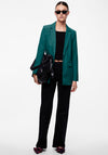 Pieces Bozzy Open Front Loose Blazer, Trekking Green