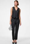 Pieces Bosella Glitter Lurex Waistcoat, Black