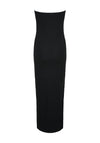 Pieces Ruka Tuba Ribbed Maxi Dress, Black