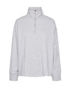 Pieces Mercury Half Zip Sweatshirt, Cloud Dancer