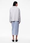 Pieces Mercury Half Zip Sweatshirt, Cloud Dancer