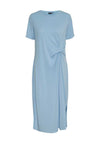 Pieces Anora Knot Detail T-Shirt Dress, Blue Bell
