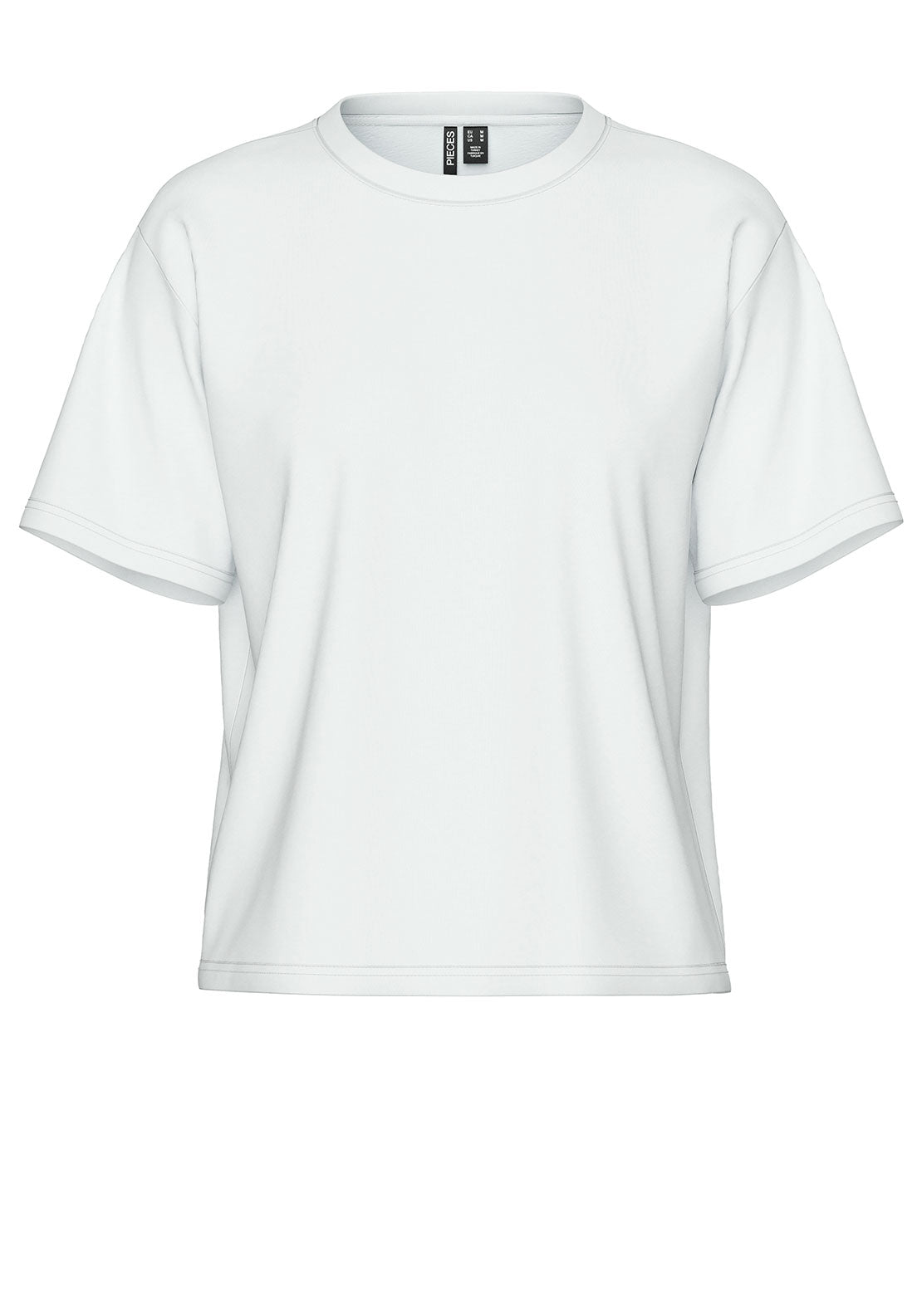 Pieces Skylar Short Sleeve T-Shirt, White