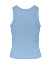Pieces Anibi Built in Bra Vest Top, Blue Bell