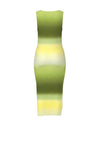 Pieces Artmis Ribbed Midi Dress, Stone Green