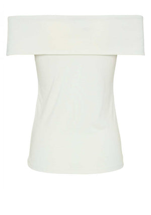 Pieces Madison Off Shoulder Top, Cloud Dancer