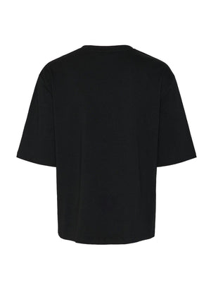 Pieces Ribbi Sunday Essential T Shirt, Black