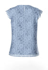 Pieces Colline Lace V Neck Top, Kentucky Blue