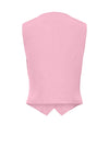 Pieces Bozzy Buttoned Waistcoat, Pink