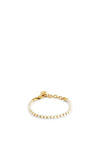 Pig & Hen Ladies Brontide Bracelet, White & Gold