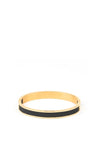 Pig & Hen Ladies Emily Bangle, Black & Gold