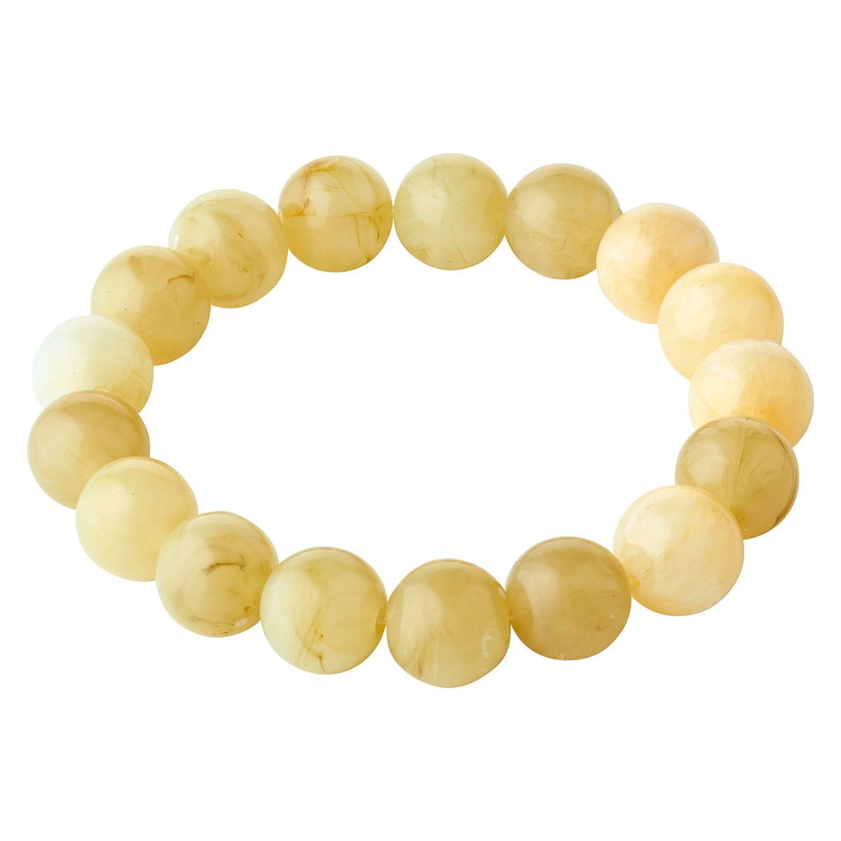 Pilgrim Aase Marble Beaded Bracelet, Neutral