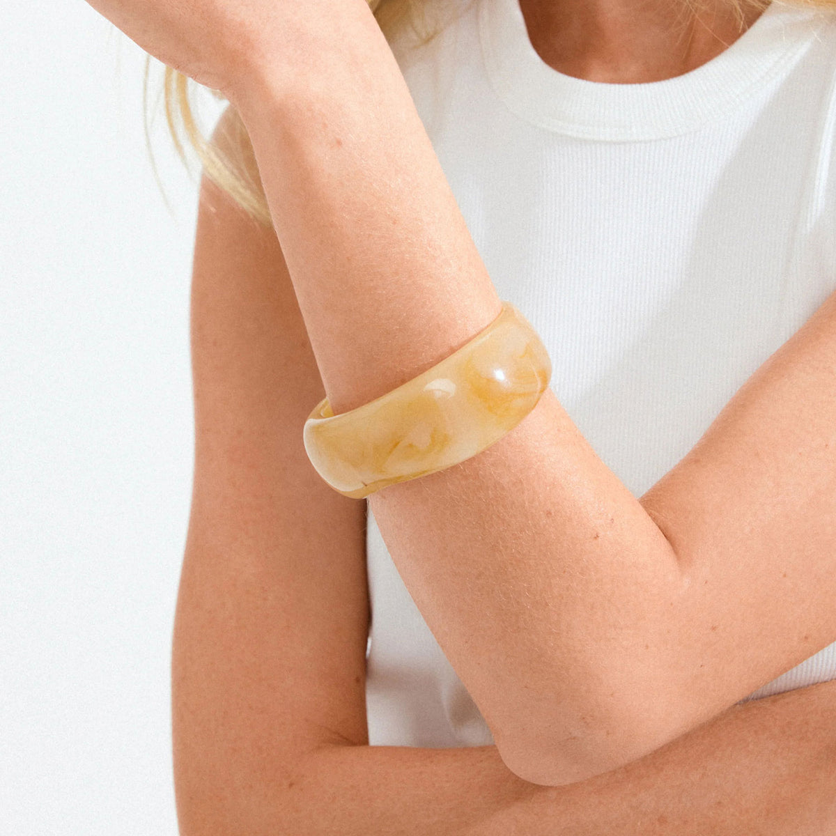 Pilgrim Aase Chunky Bangle, Neutral