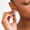 Pilgrim Air Drop Earrings, Silver