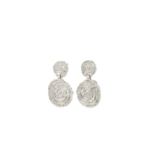 Pilgrim Air Earrings, Silver