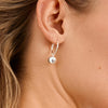 Pilgrim Air Hoop Earrings, Silver