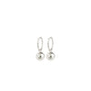 Pilgrim Air Hoop Earrings, Silver