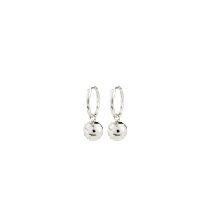Pilgrim Air Hoop Earrings, Silver