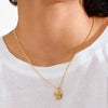 Pilgrim Air Spiral Necklace, Gold