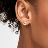 Pilgrim Air Swirl Stud Earrings, Gold