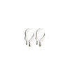 Pilgrim Alana Melting Hoops, Silver