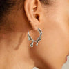 Pilgrim Alana Melting Hoops, Silver