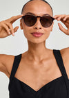 Pilgrim Alejandra Sunglasses, Tortoise Brown