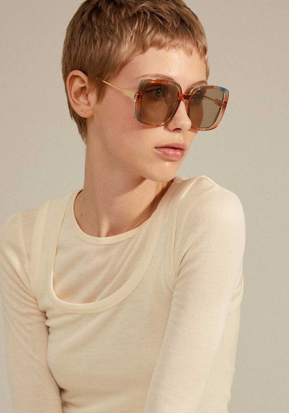 Pilgrim Aliet Sunglasses, Pink Multi