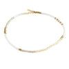 Pilgrim Alison White Beaded Bracelet, Gold