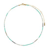 Pilgrim Alison Mint Beaded Necklace, Gold