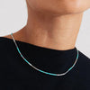 Pilgrim Alison Mint Beaded Necklace, Gold