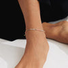 Pilgrim Alison Pink Beaded Ankle Bracelet, Gold