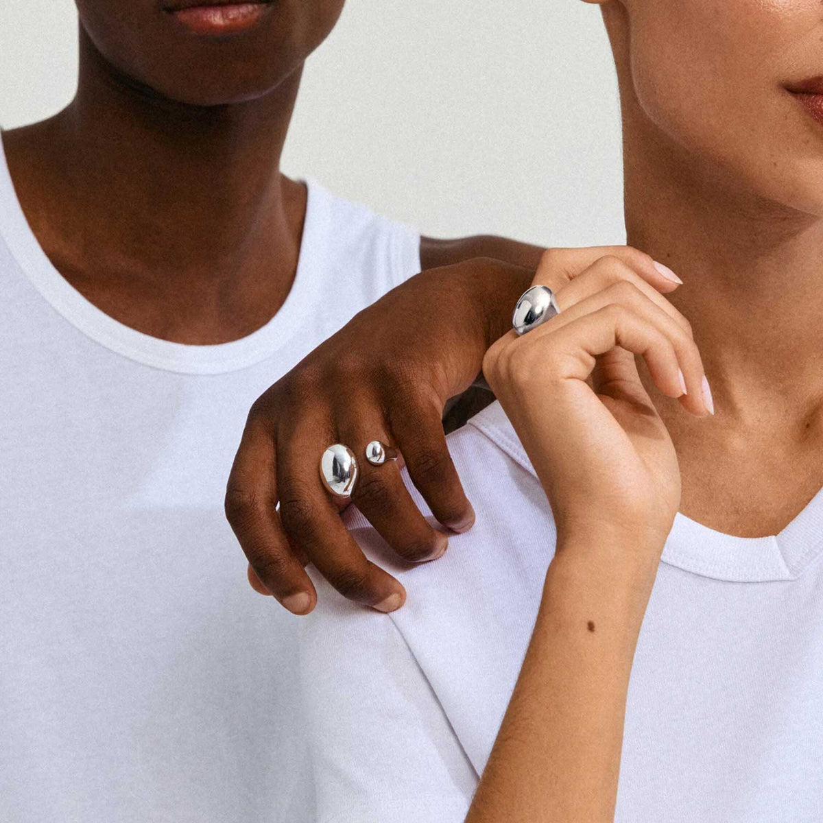 Pilgrim Alvin Adjustable Ring, Silver