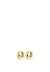 Pilgrim Amber Chunky Hoops, Gold