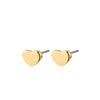 Pilgrim Arin Heart Stud Earrings, Gold