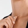 Pilgrim Arin Heart Necklace, Silver