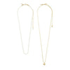 Pilgrim Arlet Set of Two Necklaces, Gold