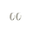 Pilgrim Aspen Crystal Semi-Hoops, Silver