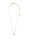 Pilgrim Beat Crystal Coin Necklace, Gold