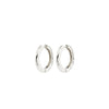 Pilgrim Believe Hoop Earrings, Silver