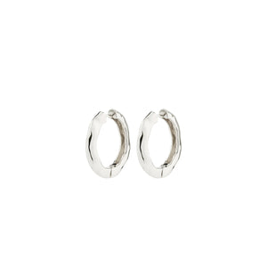 Pilgrim Believe Hoop Earrings, Silver