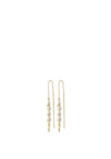 Pilgrim Berthe Pearl Chain Drop Earrings, Gold