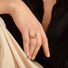 Pilgrim Blink Adjustable Stacking Signet Rings, Gold