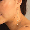 Pilgrim Blink Chain Dangle Earrings, Gold