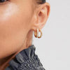 Pilgrim Bloom Crystal Hoops, Gold